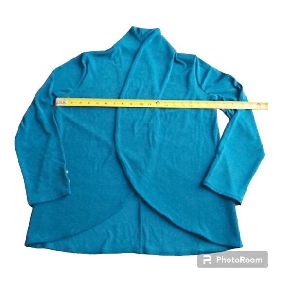 Chico's Travelers Classic Button-Sleeve Jacket Open Front Cardigan Sweater 0 - Picture 8 of 15